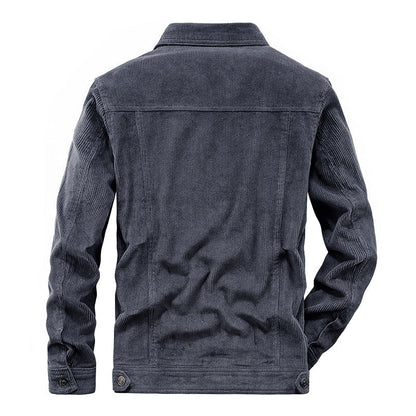 Dunne corduroy jas voor heren