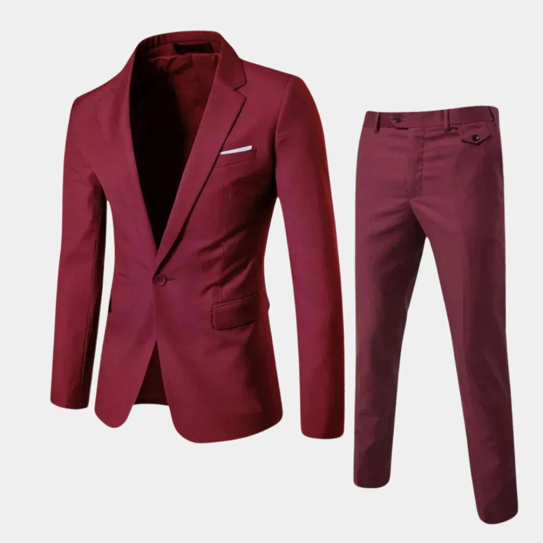 Elegant herenpak met blazer en pantalon