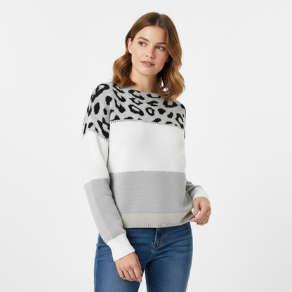 Elegante gebreide damestrui met V-hals – Fijngebreide pullover