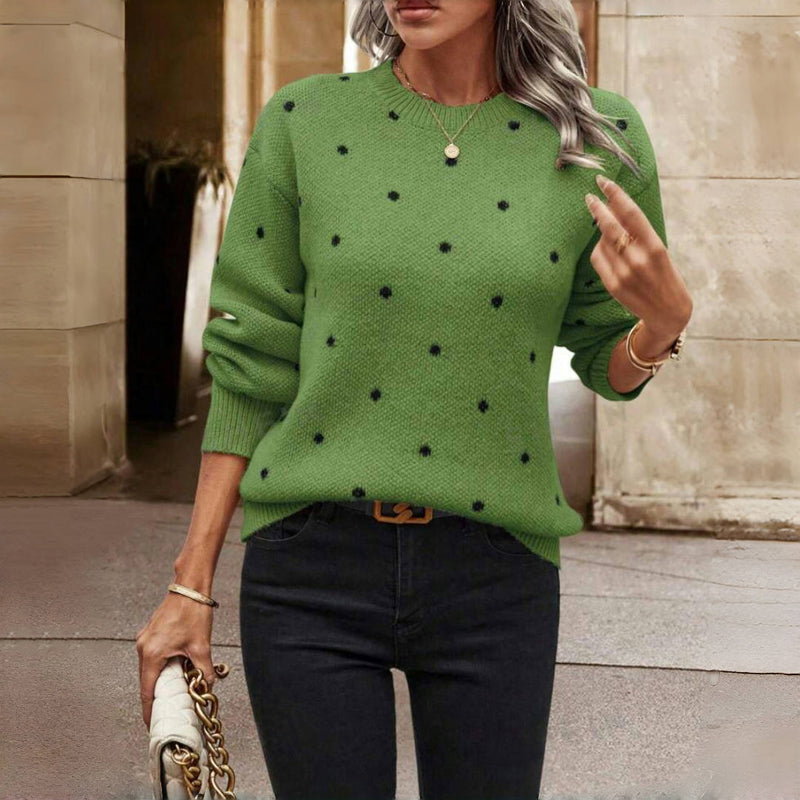 Elegante gebreide damestrui met V-hals – Zachte en stijlvolle pullover