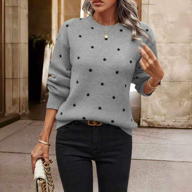 Elegante gebreide damestrui met V-hals – Zachte en stijlvolle pullover