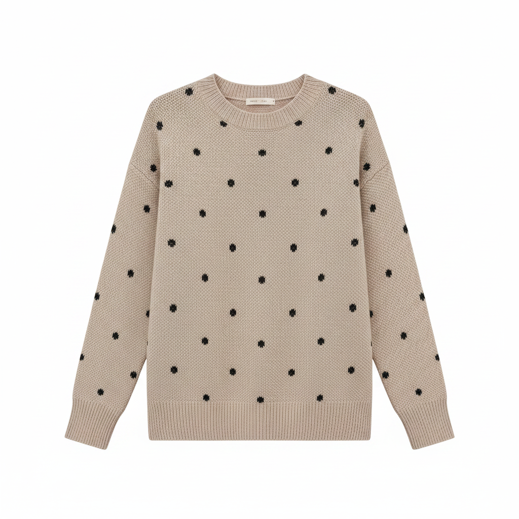 Elegante gebreide damestrui met V-hals – Zachte en stijlvolle pullover