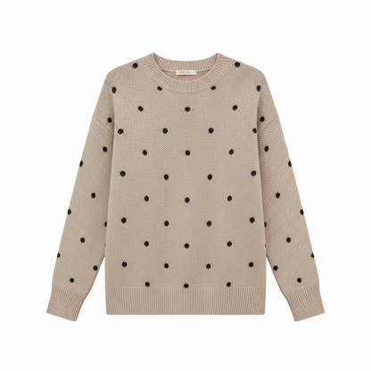 Elegante gebreide damestrui met V-hals – Zachte en stijlvolle pullover