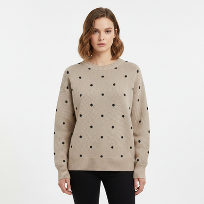 Elegante gebreide damestrui met V-hals – Zachte en stijlvolle pullover