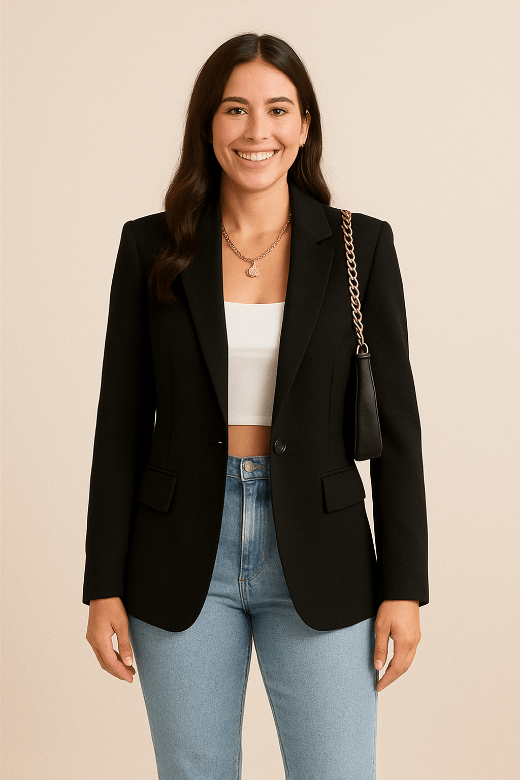 Elegante klassieke blazer voor kantoor en dagelijks gebruik