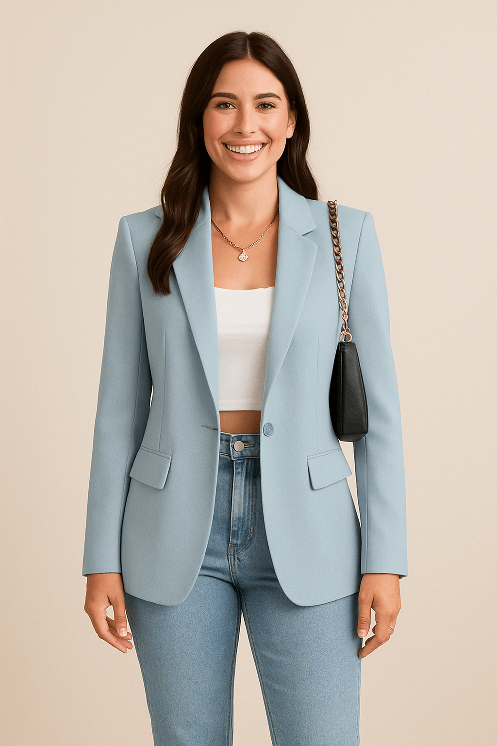 Elegante klassieke blazer voor kantoor en dagelijks gebruik