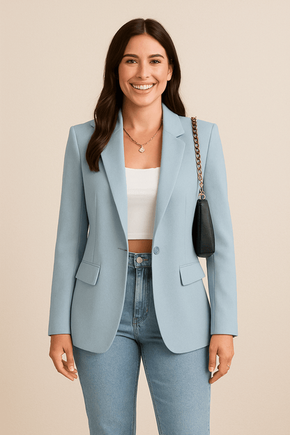 Elegante klassieke blazer voor kantoor en dagelijks gebruik