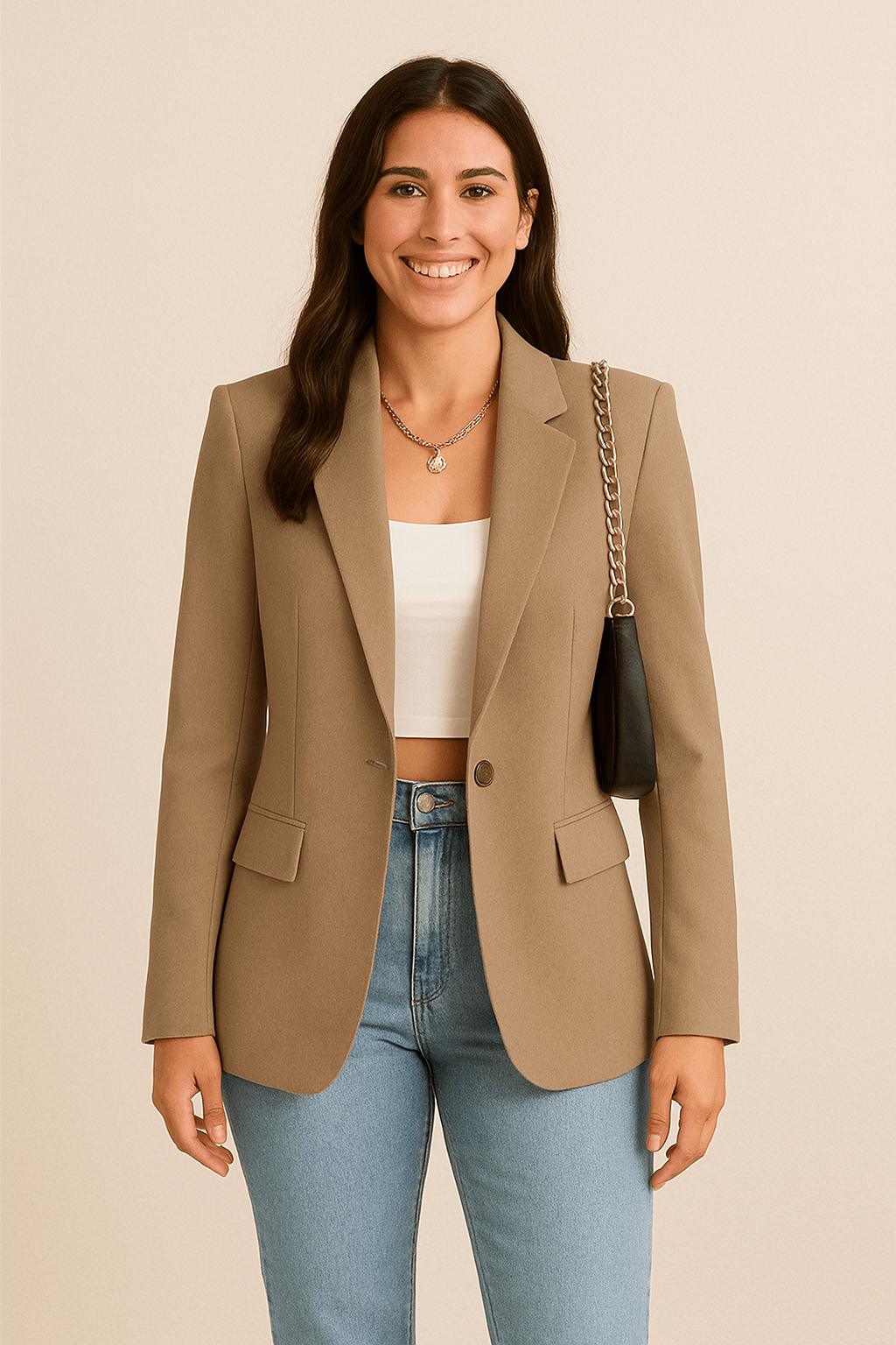 Elegante klassieke blazer voor kantoor en dagelijks gebruik