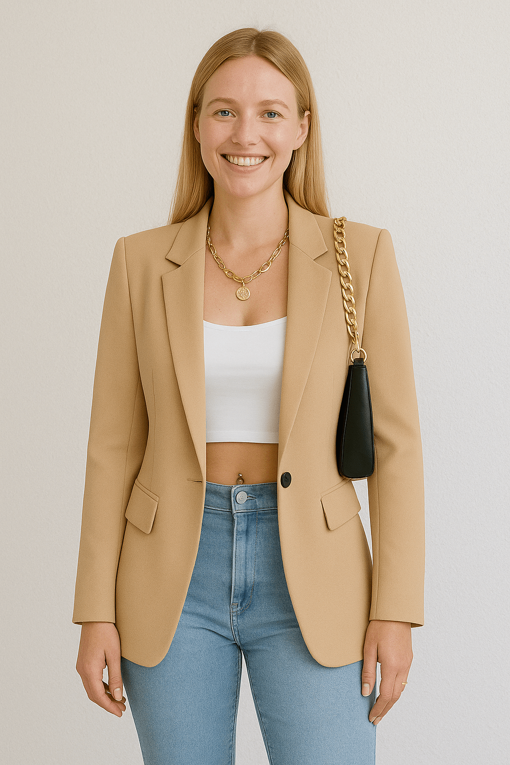 Elegante klassieke blazer voor kantoor en dagelijks gebruik