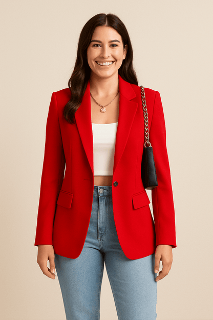 Elegante klassieke blazer voor kantoor en dagelijks gebruik