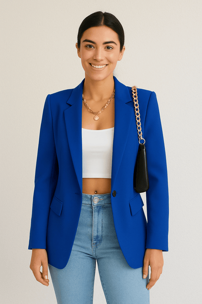 Elegante klassieke blazer voor kantoor en dagelijks gebruik