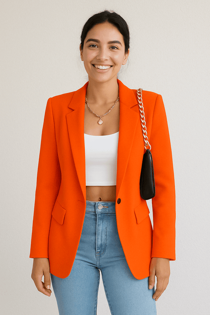 Elegante klassieke blazer voor kantoor en dagelijks gebruik