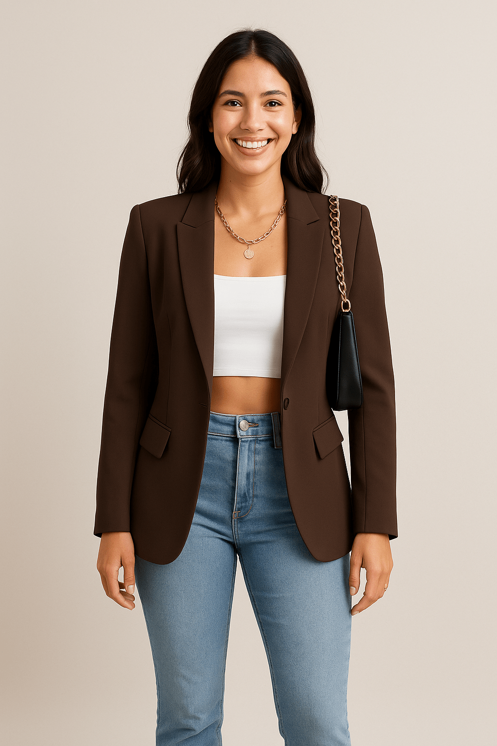 Elegante klassieke blazer voor kantoor en dagelijks gebruik