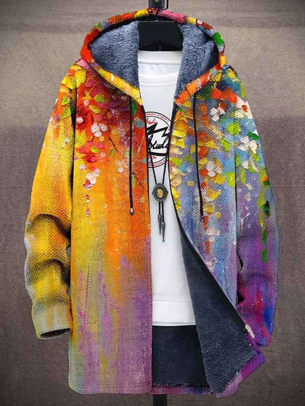 Elegante kunstgeïnspireerde damescardigan - Gebreid statement vest met artistiek patroon en zachte touch