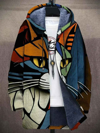 Elegante kunstgeïnspireerde damescardigan - Gebreid statement vest met artistiek patroon en zachte touch