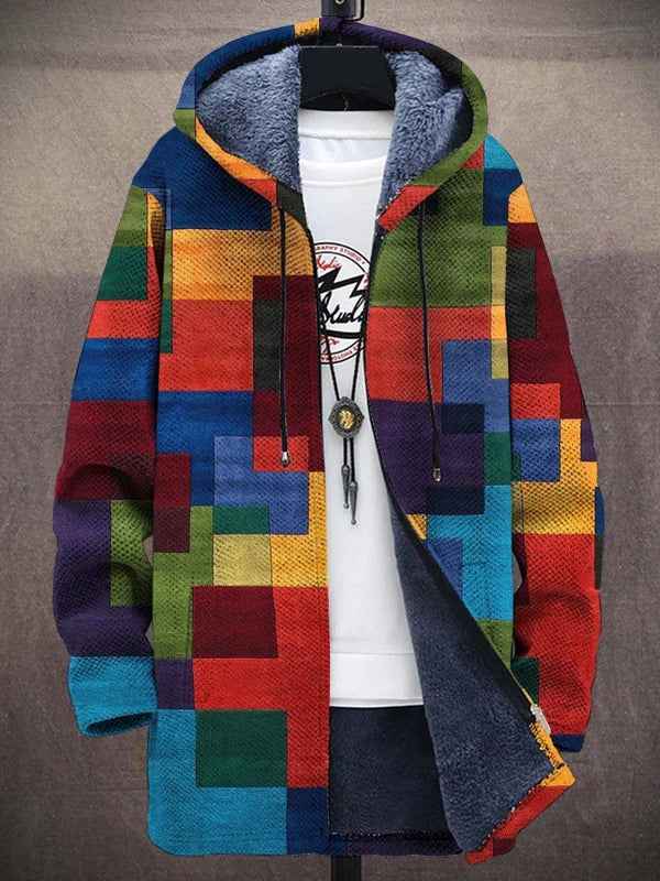 Elegante kunstgeïnspireerde damescardigan - Gebreid statement vest met artistiek patroon en zachte touch