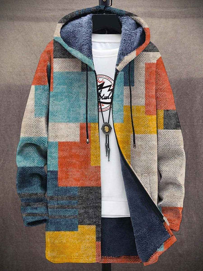 Elegante kunstgeïnspireerde damescardigan - Gebreid statement vest met artistiek patroon en zachte touch