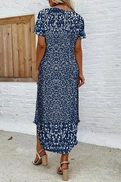 Elegante maxi-jurk met bloemenprint voor dames