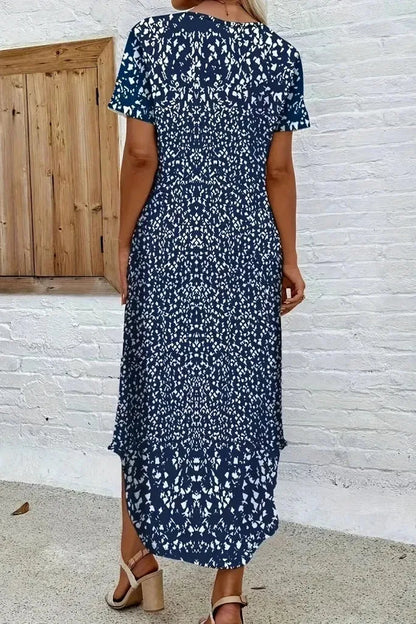 Elegante maxi-jurk met bloemenprint voor dames