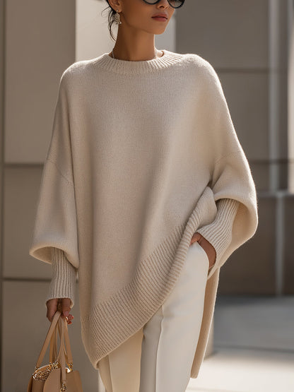 Elegante trui met asymmetrische zoom