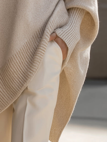 Elegante trui met asymmetrische zoom