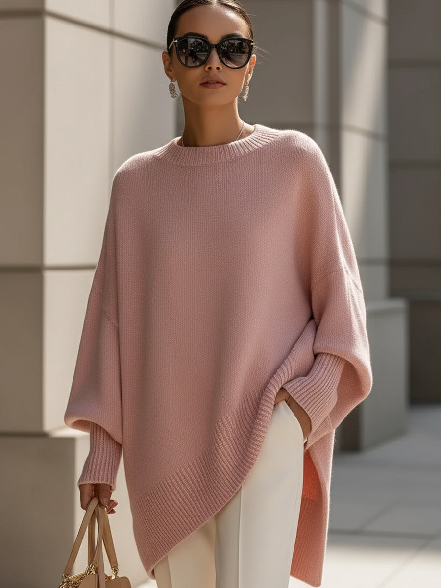 Elegante trui met asymmetrische zoom