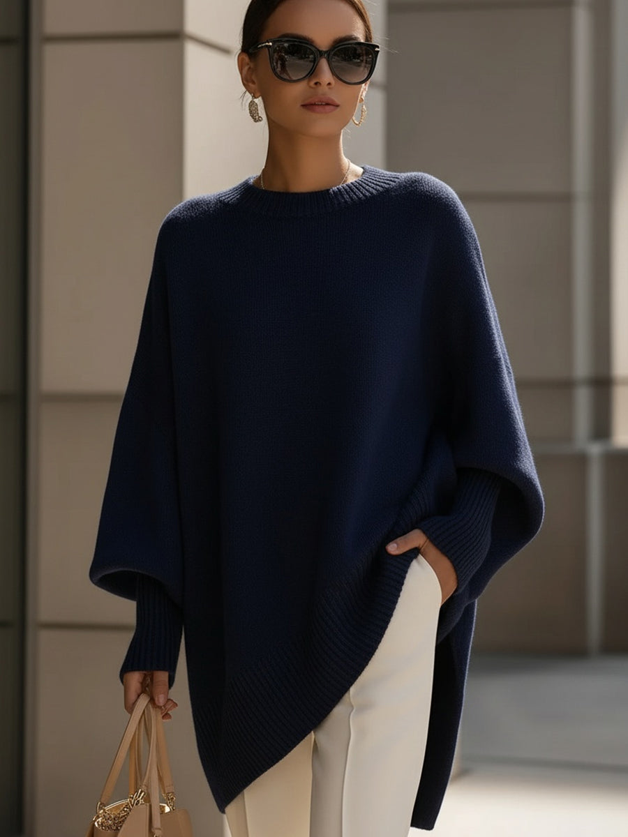 Elegante trui met asymmetrische zoom