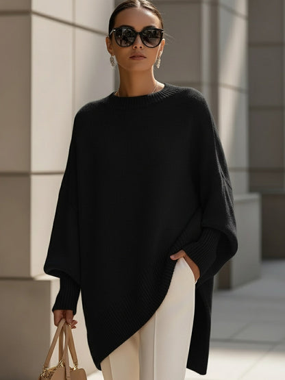 Elegante trui met asymmetrische zoom