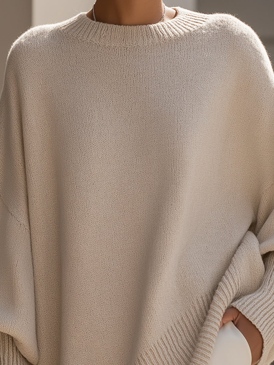 Elegante trui met asymmetrische zoom