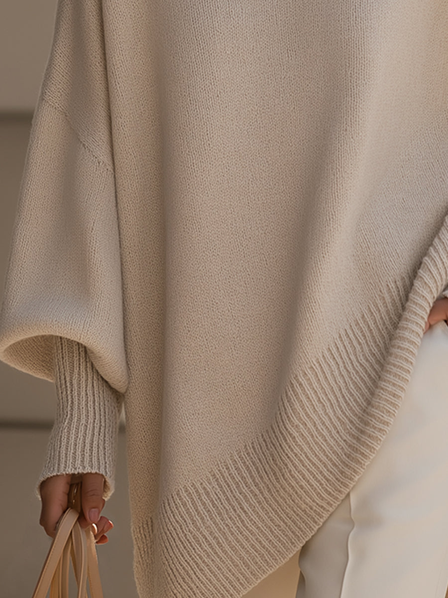 Elegante trui met asymmetrische zoom
