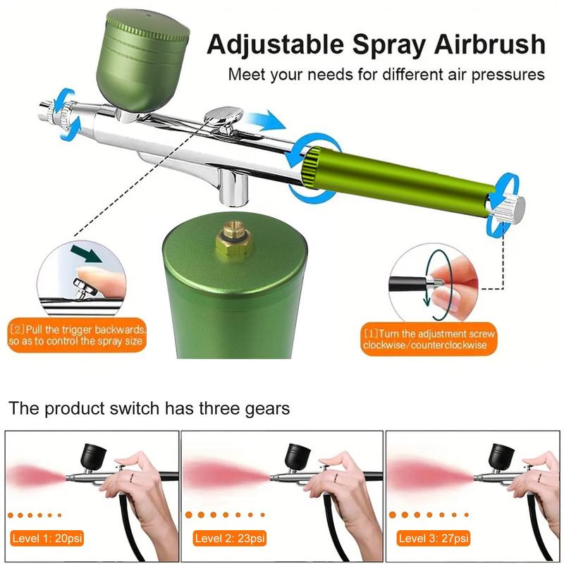 Elektrische airbrushset met compressor