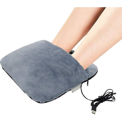 Elektrische voetenwarmer en shiatsu-massageapparaat met verwarming en vibratiemassage