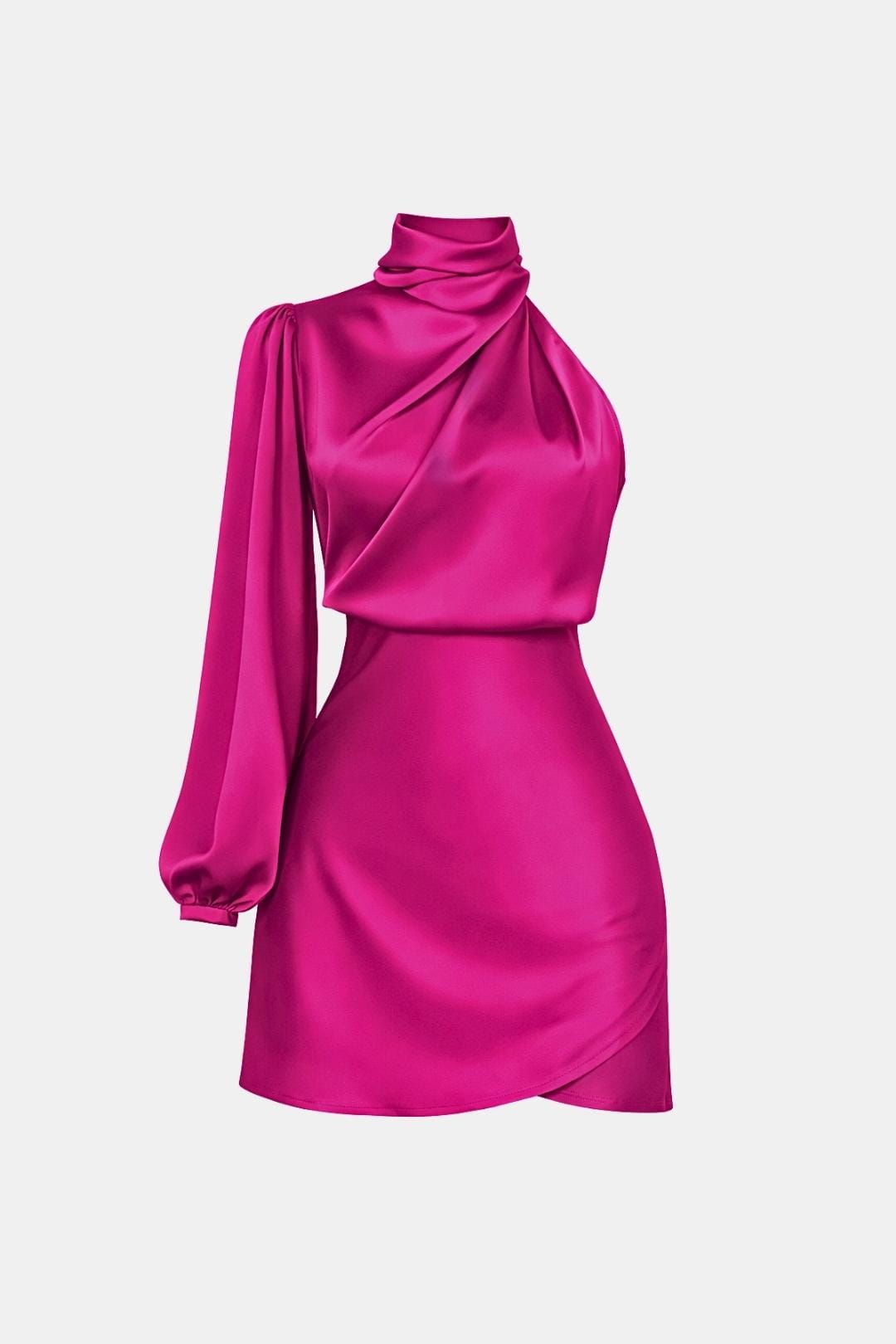 Image of Elena | Dames One Shoulder Asymmetrische Mini Jurk
