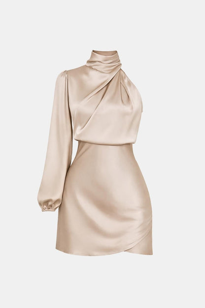 Image of Elena | Dames One Shoulder Asymmetrische Mini Jurk