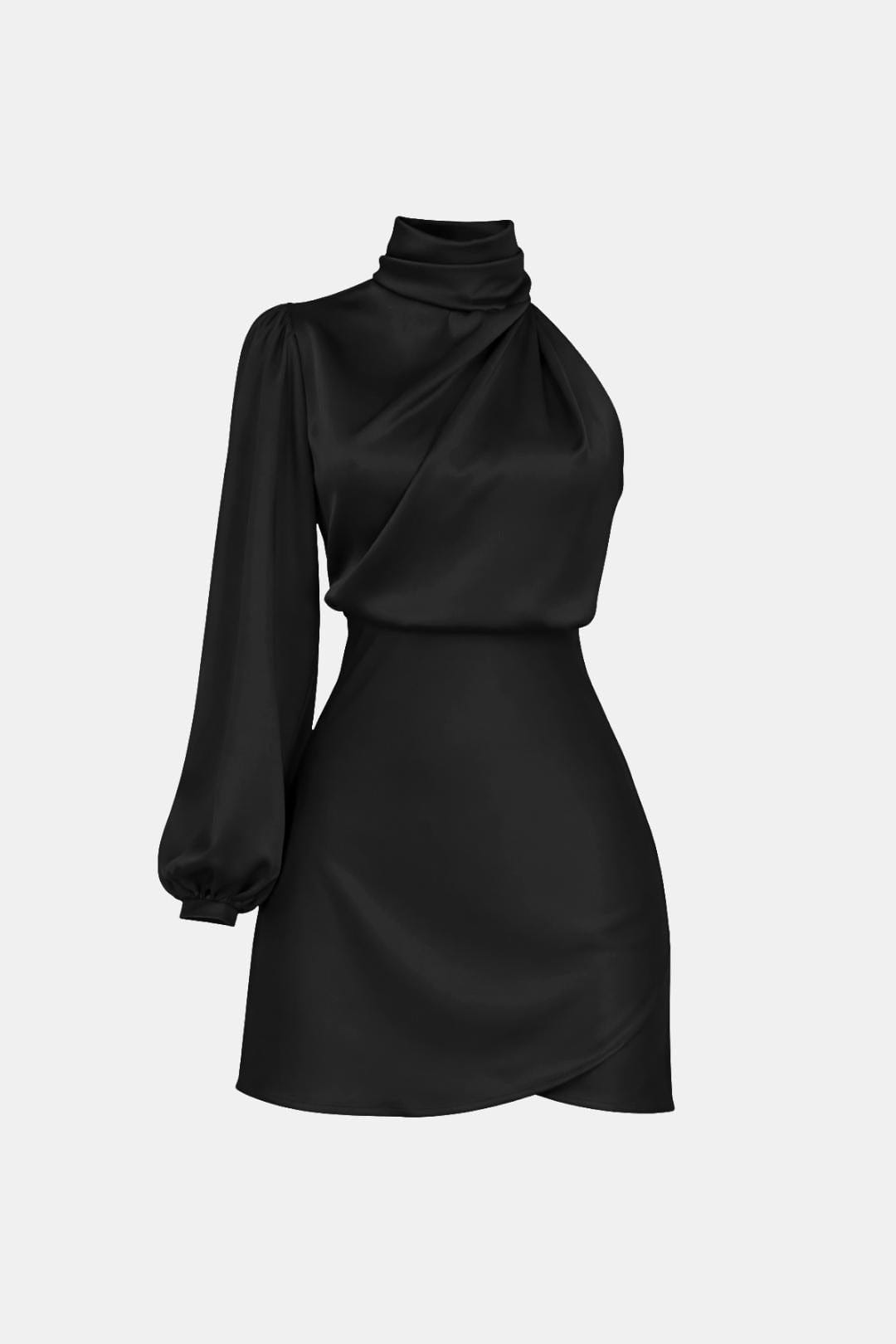 Image of Elena | Dames One Shoulder Asymmetrische Mini Jurk