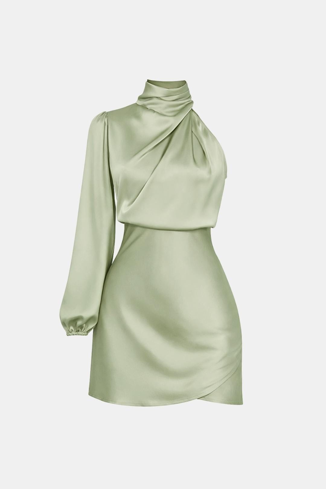 Image of Elena | Dames One Shoulder Asymmetrische Mini Jurk