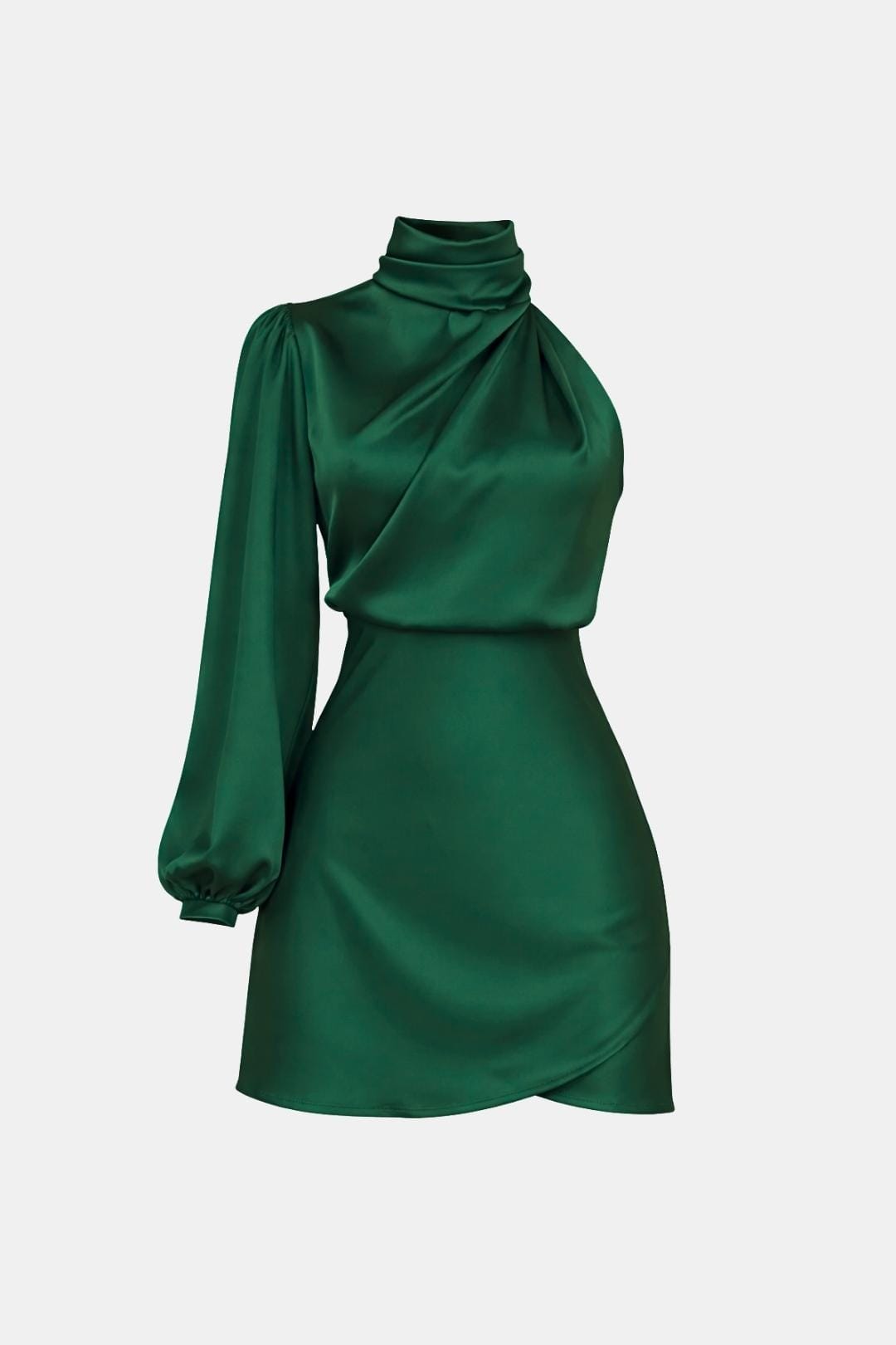 Image of Elena | Dames One Shoulder Asymmetrische Mini Jurk