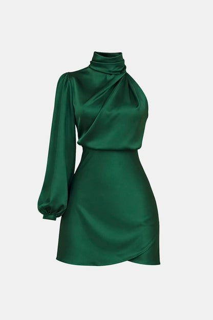 Image of Elena | Dames One Shoulder Asymmetrische Mini Jurk