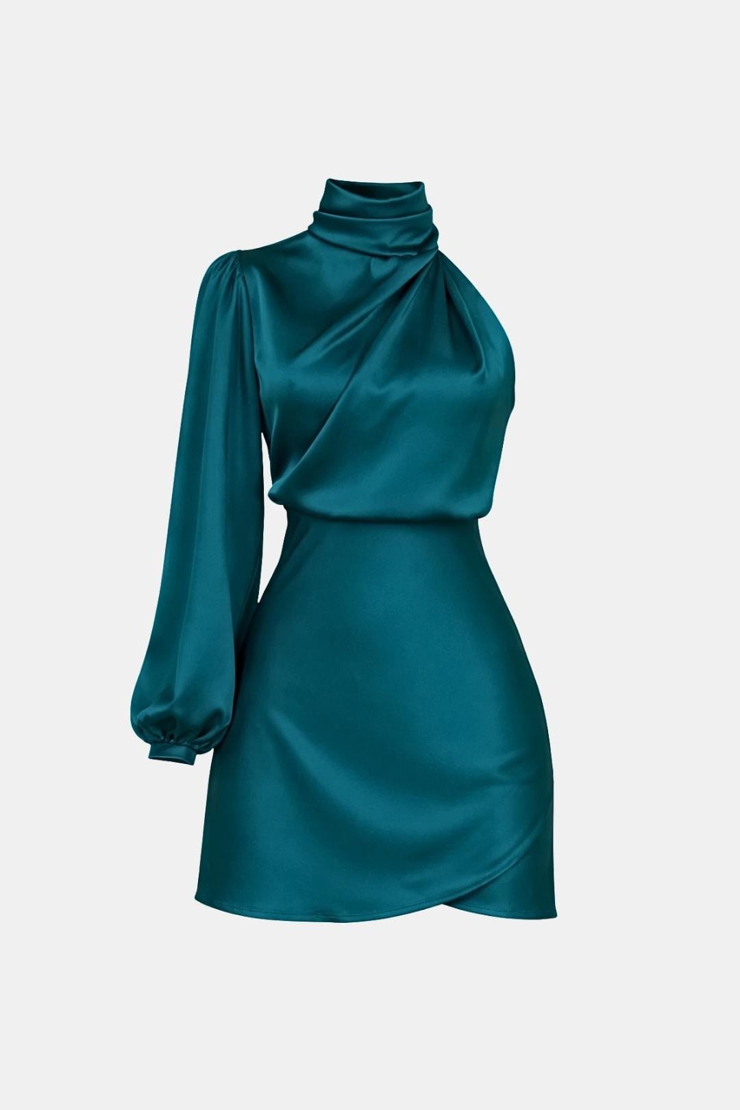 Image of Elena | Dames One Shoulder Asymmetrische Mini Jurk