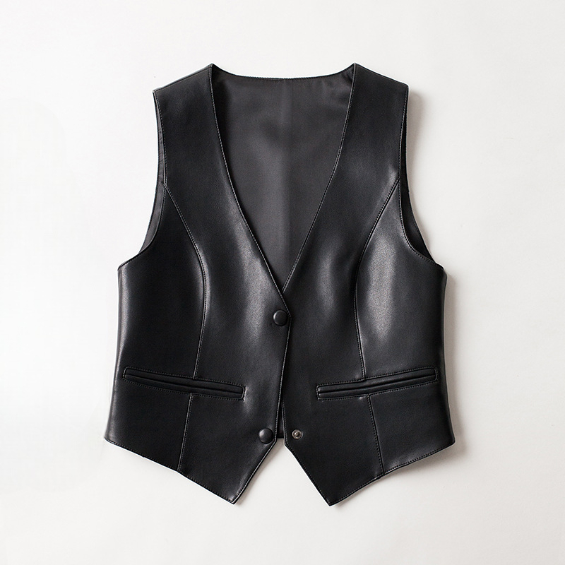 Image of Elin | Dames Mouwloos Vest met Knopen