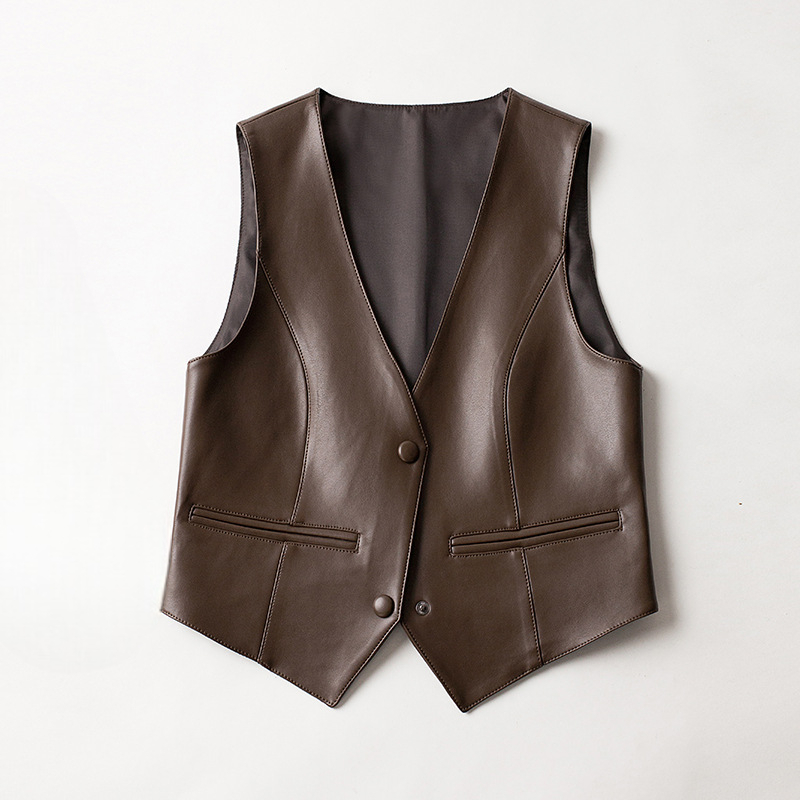 Image of Elin | Dames Mouwloos Vest met Knopen
