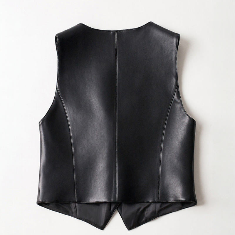 Image of Elin | Dames Mouwloos Vest met Knopen