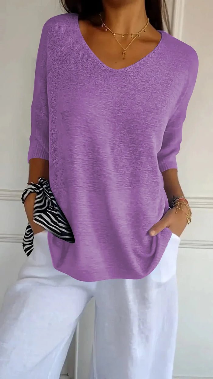 Image of Eline | Dames Losvallende Pullover Top