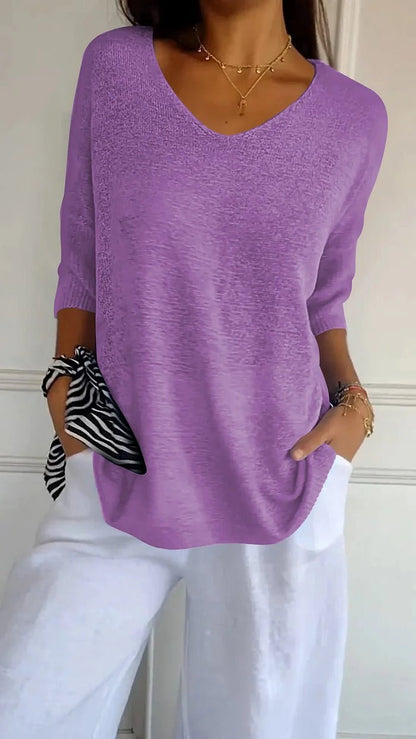 Image of Eline | Dames Losvallende Pullover Top