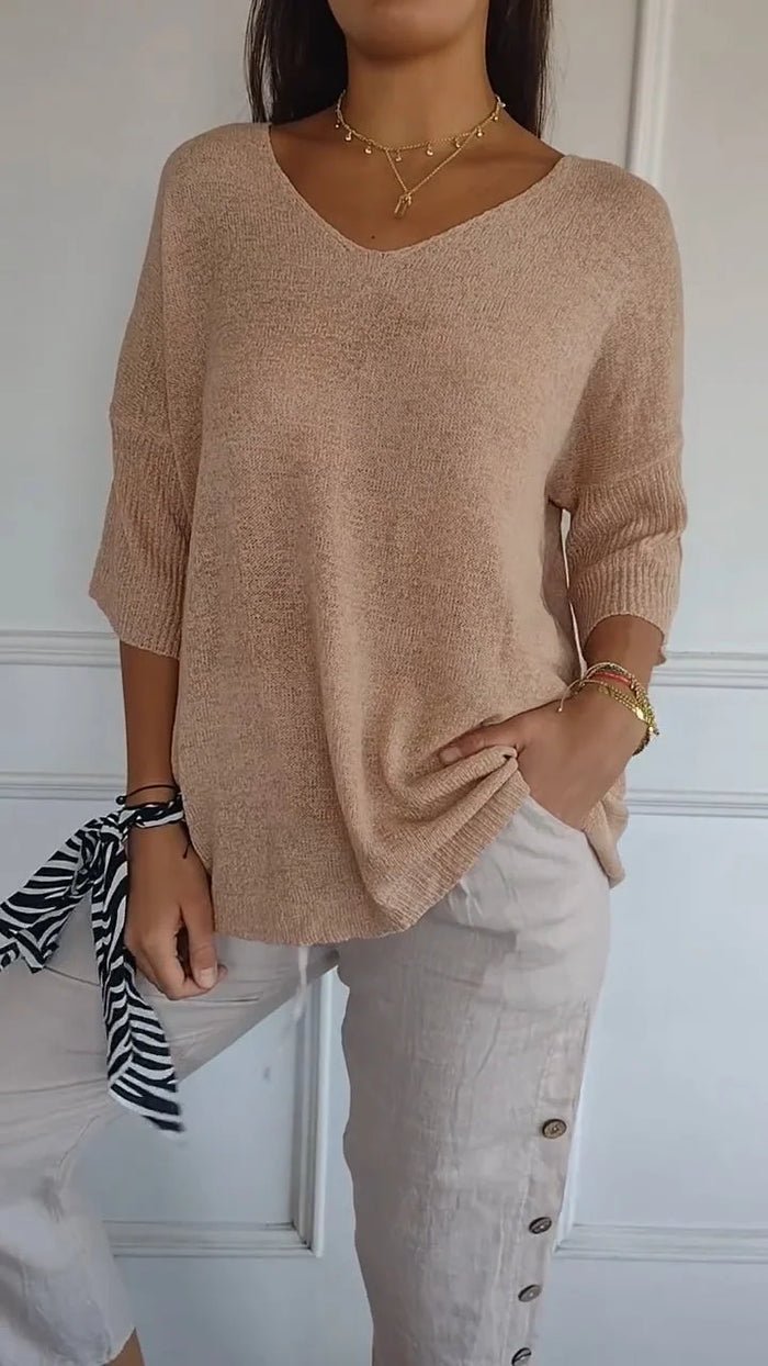 Image of Eline | Dames Losvallende Pullover Top