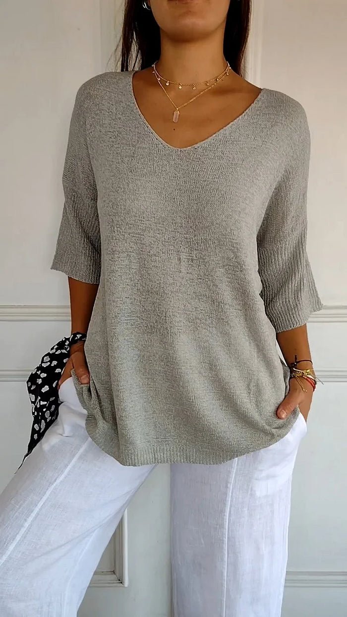 Image of Eline | Dames Losvallende Pullover Top
