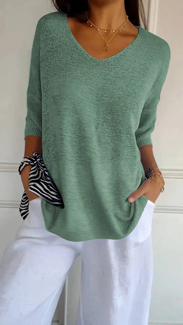 Image of Eline | Dames Losvallende Pullover Top