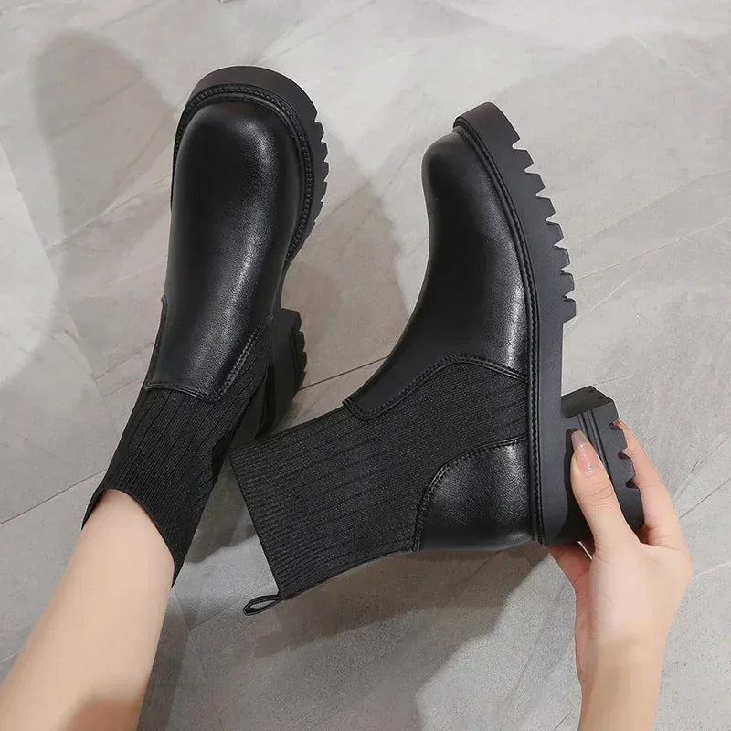 Image of Emily | Dames Platform Chelsea Enkellaarsjes