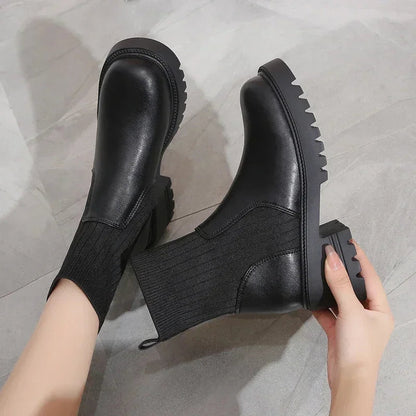 Image of Emily | Dames Platform Chelsea Enkellaarsjes