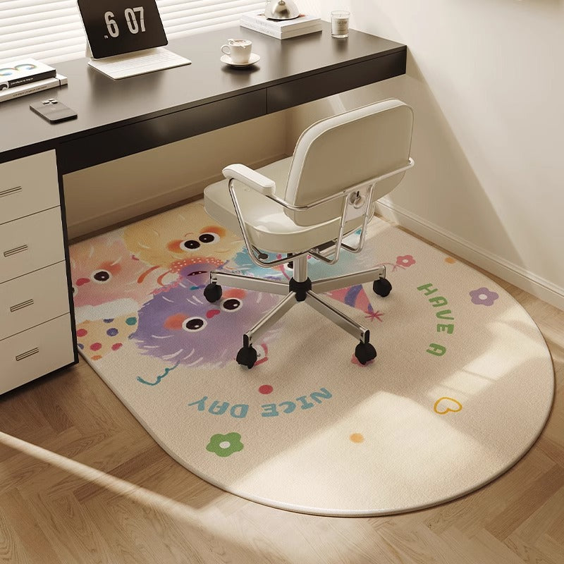 Ergonomische bureaustoelmat van tapijt